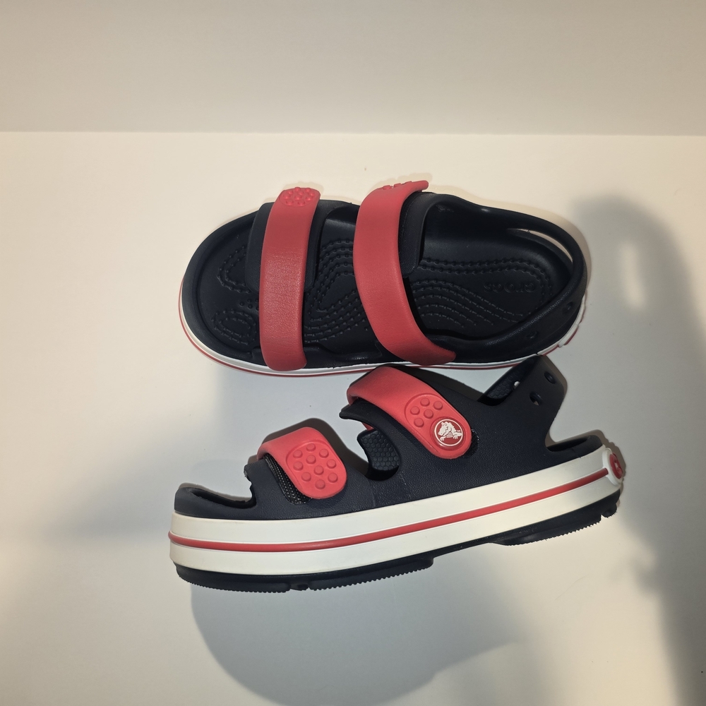 CROCS Navy and Red Kids Sandals